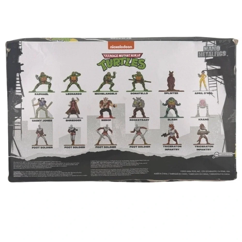 Lot of 18 Series 2 Jada Toys Teenage Mutant Ninja Turtles Nano Metal Figures NIB